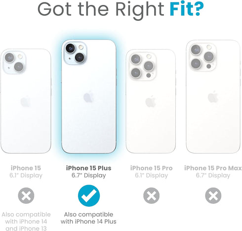 Speck Clear iPhone 15 Plus Case - Slim, Drop Protection - for iPhone 15 Plus & iPhone 14 Plus - Scratch Resistant, Anti-Yellowing, 6.7 Inch Phone ...