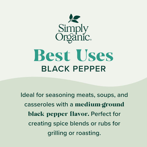 Simply Organic Black Pepper, 4 Oz...