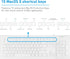 Macally 104 Key USB Wired Keyboard and Mouse Combo with Apple Shortcut Keys for Mac, iMac, Macbook, and Windows PC (MKEYECOMBO), White...