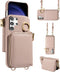Furiet Wallet Case for Samsung Galaxy S24 Ultra 5G with Shoulder Strap Ring Buckle, Luxury PU Leather Zipper Flip Organ Purse, Card Holder Stand C...