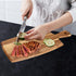 Acacia Wood Cutting Board with Handle Wooden Chopping Boards Small Charcuterie Board Butcher Chopping Block Meat Cutting Boards for Kitchen Bread ...