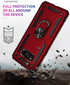Samsung Galaxy S8 Plus Case with HD Screen Protectors, Androgate Military-Grade Metal Ring Holder Kickstand 15ft Drop Tested Shockproof Cover Case...