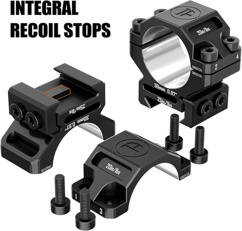 Precision Scope Rings, Precision Lapped Riflescope Mounts for Picatinny Rails...