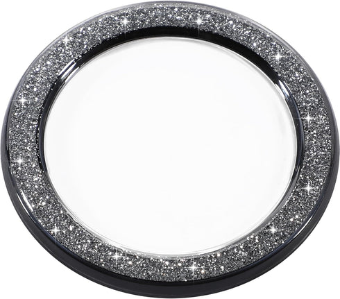 metisinno Magnetic Base Compatible with PopSocket Phone Grips and iPhone MagSafe Cases, Black Sparkle Glitter...