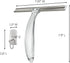 Command Bath Shower Small Water-Resistant Adhesive, Satin Nickel, 1 lb Capacity, 1 Squeegee, 1 Hook, 2 Strips, BATH32-SS-ES Caddy...