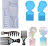 Hair Pick Comb Resin Molds - 3pcs African Afro Comb Molds Epoxy Resin Casting Molds for Silicone DIY Crafts...