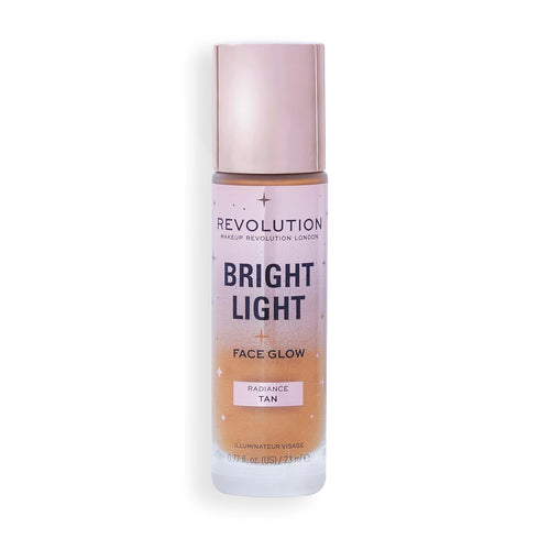 Revolution, Bright Light Face Glow, Lightweight & Brightening Multi-Use Skin Tint, Illuminating and Natural Glow Finish, Radiance Tan, 0.77 Fl. Oz...