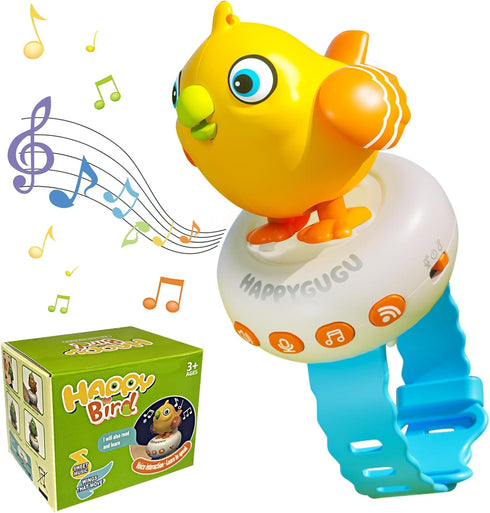 Toddler Toys 2-3, Interactive Musical Electronic Pets Talking Bird for Kids, Early Educational Learning Toys with 26 Songs & Recording, 1 2 3 4 Ye...