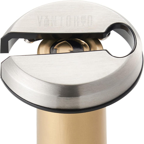 Vintorio Easy Wine Foil Top Cutter - Cut Bottle Capsules and Neck Labels - Sharp Remover for Wine Seals - Tough Metal, Stainless Steel Plated Body...