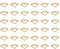 Ruwado 50 Pcs Small Hollow Heart Jewelry Making Kits with 2 Hole Cute 1.5 x 0.8 cm for Women Girls DIY Crafting Beading Necklace Bracelet Keychain...