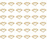 Ruwado 50 Pcs Small Hollow Heart Jewelry Making Kits with 2 Hole Cute 1.5 x 0.8 cm for Women Girls DIY Crafting Beading Necklace Bracelet Keychain...