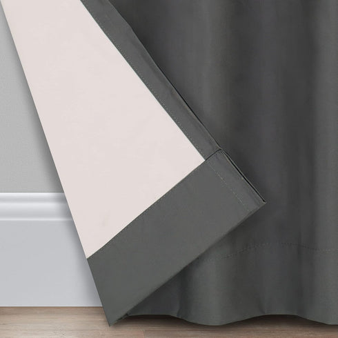 ECLIPSE Microfiber Modern Blackout Thermal Grommet Window Curtain for Bedroom, 42" x 84", Smoke, 1 Panel...