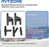 MITZONE Windshield Washer Nozzle Kit Compatible with 2006-2016 Toyota lexus scion Replace 85321-28020...