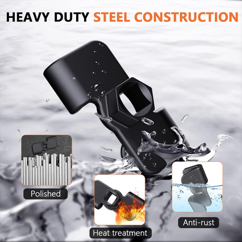 Wrench Extender for 1/2 Inch Drive Breaker Bars/21 mm Hex Drive, Universal Wrench Extension Tool Adaptor for Cheater Bar, Extend Wrenches Tool to ...