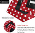 Monogram Letter B Garden Flag Red and White Polka Dot Pattern Double Sided Home Yard Decor Banner Outdoor 12.5 x 18 Inch...