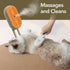 2nd Generation Spray Pet Grooming Brush for Dogs & Cats, 3-in-1 Design: Hair Remover, Cleaning Brush and Massaging Brush (GooCare-Khaqi)...