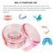 No Leak & Non-Slip Partial Denture Case Retainer Bath Box Cup, Denture Soaking Cup False Teeth Holder Box Case with Strainer Basket and Brush,Dish...