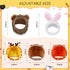 5 Pcs Cat Hat Adorable Costume Bunny Hat with Ears Funny Mane Cat Hat for Cats and Small Dogs Kitten Puppy Party Costume Accessory Headwear (Rabbi...
