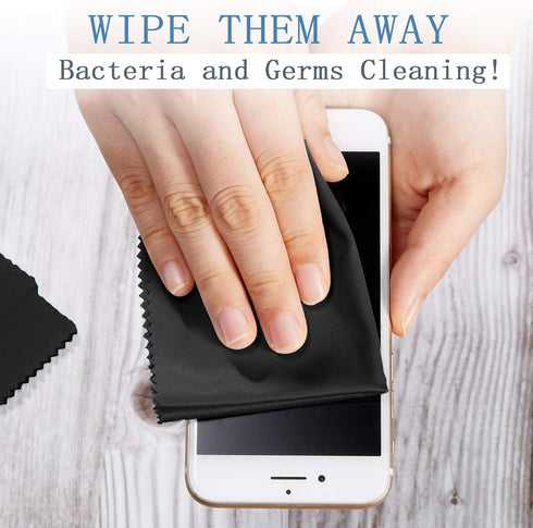 50 Pieces Microfiber Cleaning Cloths for Glasses 7 x 6 Inch Eyeglasses Cleaning Cloth Lens Glasses Cleaning Cloth for Electronics Glasses Screen C...