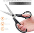 Scissors 8" Multipurpose Scissors Titanium Coated Sturdy Sharp Scissors Right/Left Handed Comfort-Grip Handles for Office Home School Sewing Fabri...