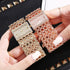 Weicam Women Girls Luxury Crystal Square Dial Hollow Bangle Bracelet Analog Quartz Wrist Watch...