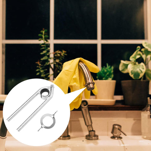 Operitacx 2pcs Wrench Sink Wrench Knurling Tool Sink Faucet Multipurpose Tool Multitools Joint Pliers Multi-function Faucet Maintenance Wrench Fau...