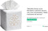 Jacaranda Living Square Tissue Box Cover, Linen/Cotton Fabric Tissue Holder, Decorative Cloth Tissue Cube Cover, Scrolls Design French Scroll (Bei...
