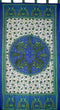 India Arts Peacocks Tab Top Curtain Drape Panel Cotton 44" x 88" Blue...