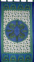 India Arts Peacocks Tab Top Curtain Drape Panel Cotton 44" x 88" Blue...