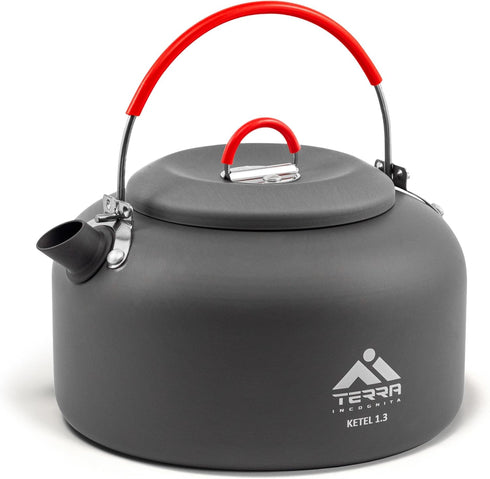 1.3L Aluminum Camping Kettle - Versatile Camping, Hiking, and Backpacking Tea Kettle, Portable Outdoor Adventure Teapot...