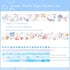 Ocean Washi Tape Set 2+5 Roll, Beach Themed Silver Foil Aesthetic Stickers Scrapbook Tape, Blue Washi Tape for journaling, Junk Journal Supplies, ...