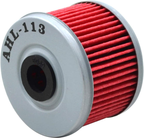 AHL 113 Oil Filter for Honda TRX420TE TRX 420TE TRX420 TRX 420 TE Fourtrax Rancher ES 420 2007 2008 2009 2010 2011 2012 2013...