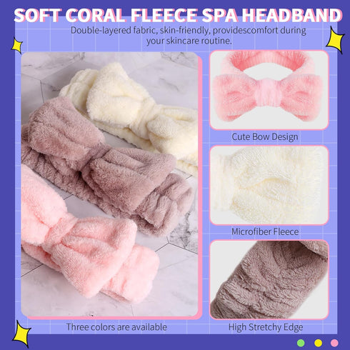 WSYUB Spa Headbands, Makeup Headbands,Bow Headband for Washing Face skincare headbands for women, Hair Bands...