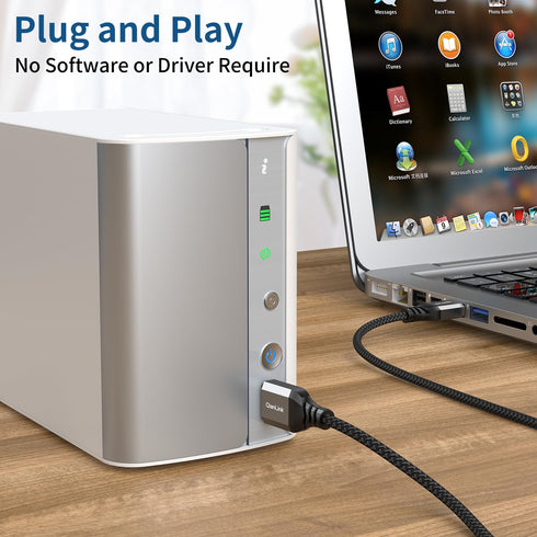 QianLink USB to USB Cable, (6.6ft) 5 Gbps USB 3.0 A to A Male Cable, USB Male to Male Cable Double End USB Cord Compatible for Hard Drive Enclosur...