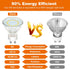 GU10 Light Bulbs Non-Dimmable, 6-Pack GU10 LED Light Bulbs 50watt Equivalent for LED Recessed Track Lighting 2700K Warm White, 4W 120V LED Bulbs w...