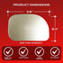 Blind Spot Convex Car Mirror: XLarge Rear View | Rearview Automotive Mirror for Car Exterior Accessories and Interior for Women/Men (2Pack)...