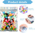 ANZNKU 50 Pack Holographic Bags, 5" x 7" Resealable Small Baggies, Foil Pouch Rainbow Color Packaging Bags for Small Business, Plastic Zipper Bag ...