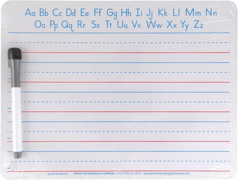 Pacon Handwriting Whiteboard Dry Erase Set, 2-Sided, Ruled/Plain, with Marker/Eraser, 9" x 12"...