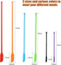 3 Size Multicolor Silicone Spatula with Container for Beauty and Kitchen Reusable, Flexible, 8 Pieces...