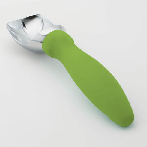 Spring Chef Green Heavy Duty Ice Cream Scoop with Non-Slip Handle - Professional Metal Ice Cream Scooper for Cookie Dough, Frozen Yogurt, Gelato, ...