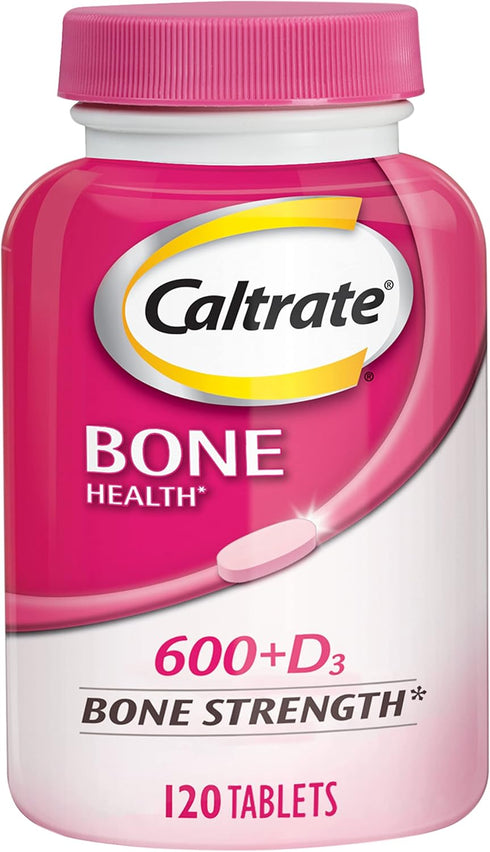 Caltrate 600 Plus D3 Calcium and Vitamin D Supplement Tablets, Bone Health Supplements for Adults - 120 Count...