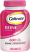 Caltrate 600 Plus D3 Calcium and Vitamin D Supplement Tablets, Bone Health Supplements for Adults - 120 Count...