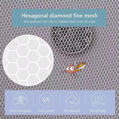 Mosquito Net for Stroller 2Pack - Protective Baby Stroller Mosquito Net - Perfect Bug Netting for Strollers, Bassinets, Cradles, Playards, Pack N ...
