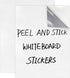 Dry Erase Board Sticker - 8.3'' x 11.7'' x 2PK New Stain Proof Dry Erase Sheets - Whiteboard Stickers - White Board Stick On Wall/Desk/Refrigerato...