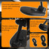 Magnetic Phone Holder for Car, 360 Degree Rotatable Auto Cell Phone Mount with 8 Strong Magnet, Dashboard Adhesive Phone Mount Compatible with All...