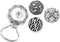 MJartoria Interchangeable Snap Buttons Centerpiece Rhinestone Eye Glass Holding Brooch (Silver Color)...