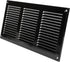 Vent Systems 12'' x 6'' Inch Black Air Vent Cover Metal Air Return Grill with Built in Pest Guard Screen HVAC Vent Cover for Home Improvement Vent...