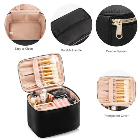 OCHEAL Makeup Bag, Large Capacity Travel Make Up Bag for Cosmetics Vertical Storage,Toiletry Bag for Skincare Makeup Organizer Bag...