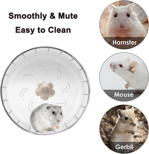 GOLDEAL 6.7Inchs Silent Hamster Wheel, Hamster Toys for Hamster Cage, Super Mute Spinner Exercise Running Wheel for Small Hamsters, Gerbils, or Mi...