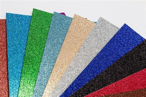 Time 4 Craft Glitter Paper - Sparkle up Your Creations with 11.8" x 8.3" Red Color 235g Sheets, Ideal for DIY Crafts and Art Projects, 12 pcs...